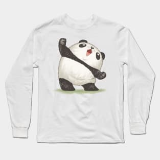 Panda joy of the victory Long Sleeve T-Shirt